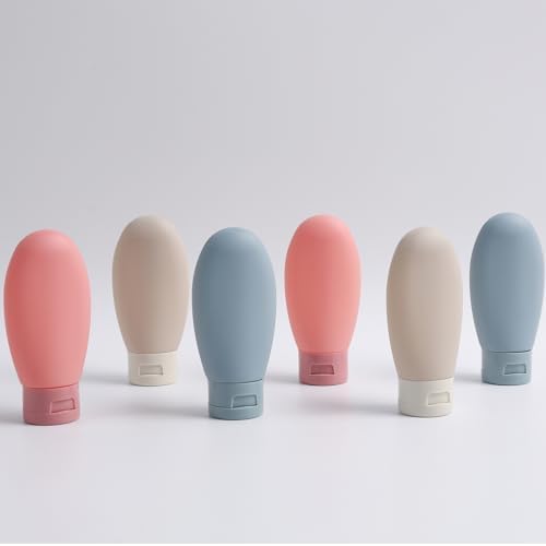 Travel Bottles for Toiletries 6 Pack, Leakproof 2 oz Tsa Approved Travel Size - Image 6