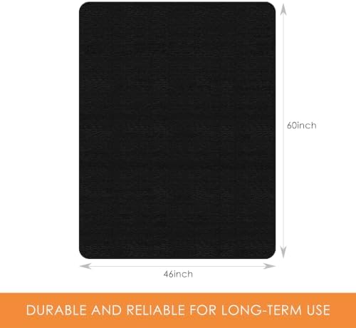 Kuyal Chair mat for Hardwood Floor, 46 x 60 inches Rectangle Floor Mats - Image 2