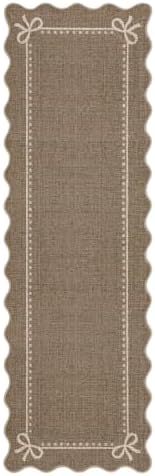 Garvee Scalloped Bow Runner Rug 2x6 Washable Kitchen Runner Rug Non-Slip - Image 5