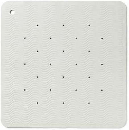 HEVEA Natural Rubber Wave Bath Mat – Square 21x21 in by HEVEA