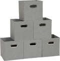 Household Essentials 84-1 Foldable Fabric Storage Bins Set of 6 Cubby Cubes by HouseholdEssentials