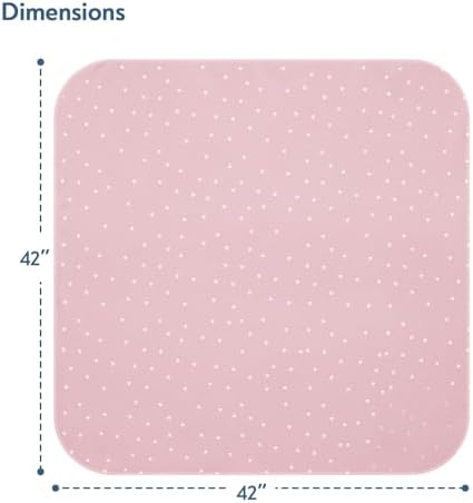 Baby Splat Mat for Under High Chair, 2 Pack, 42 x 42 Inch - Image 3