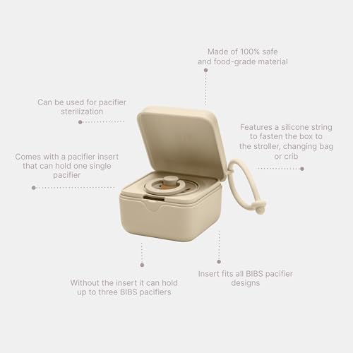 BIBS Pacifier Box with Loop for Storing & Carrying Soothers | 100% BPA Free - Image 4