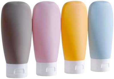 Anntrue Travel Bottles for Toiletries 4 Pack, TSA Approved 2 oz Travel Size by Anntrue-AllYouNeedforTravel