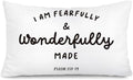 Bible Verse 12x20 Pillow Cover for Christian Nursery Decor by Unknown