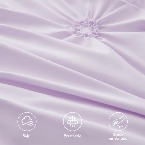 Princess Crib Bedding Set for Girls, 3 Piece Pintuck Baby Crib Bedding Set - Image 7
