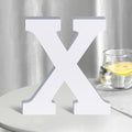 White Wooden Letters 8 Inch for Wall Decor, Large Unfinished Wood Letters for by SETNDTS