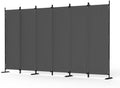 6 Panel Room Divider, 6ft Folding Screen Portable Wall Partition Room Divider by Kecreque