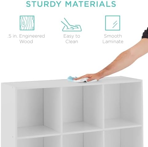 Best Choice Products 9-Cube Storage Organizer, 13.5in Shelf Opening, Display - Image 6