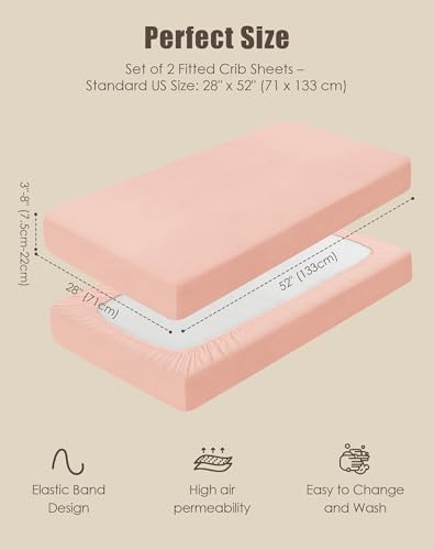 SWEET DOLPHIN 2-Pack Muslin Crib Sheets - Image 5