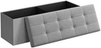 SONGMICS 43.3 Inches Folding Storage Ottoman Bench, Load 660 lb by Unknown