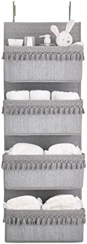 Dahey Over The Door Organizer 4 Pockets Hanging Behind Door Storage by Dahey