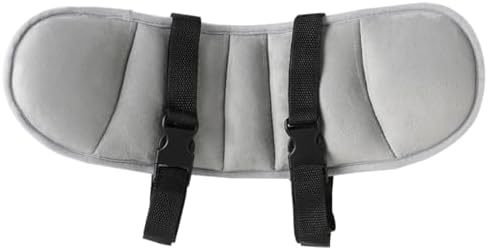 Car Seat Head Support Strap Adjustable Mesh Neck Relief Band Pink - Image 6