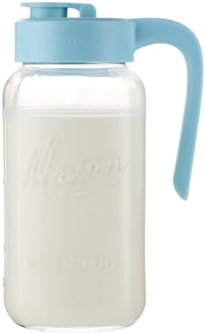 Mason Jar Pitcher, 64 oz, Glass Pitcher by spreccio