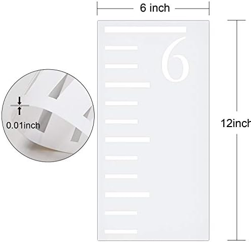 Tatuo 7 Feet Growth Chart Stencil Kids Height Growth Chart Reusable Ruler - Image 3
