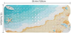 LNOND Summer Beach Bathtub Mat Non Slip, 40 X 16 Inch Tub Mat - Image 2