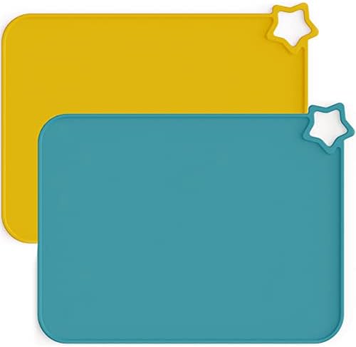 Moonkie Silicone Placemats for Baby & Kid, Stain-Proof Non-Slip Toddler Food by Moonkie