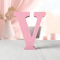 6 Inch Pink Wood Letters Unfinished Wood Letters by ZARUATU