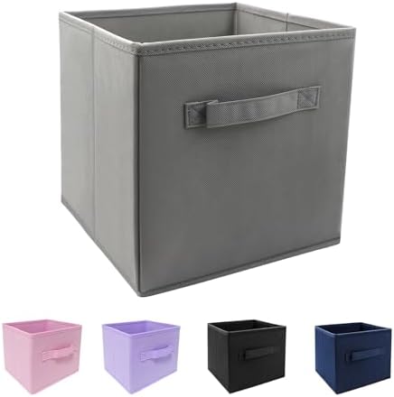 EBIGIC Mini Size 1-Pack Cube Storage Bins 9.0"x7.5"x7.5" Fabirc Foldable Closet by EBIGIC
