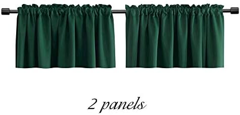 DONREN Christmas Green Blackout Window Valances - Image 6