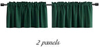 DONREN Christmas Green Blackout Window Valances - Image 6