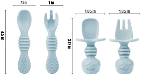 PandaEar Silicone Baby Feeding Set | 9PCS Baby Led Weaning Supplies Self - Image 7