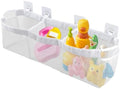 3‑Compartment Bath Toy Storage Mesh Organizer, Wall‑Mount Shower Caddy by JIANWEI