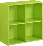 KB Designs - Green 4 Cube Storage Organizer Book Shelf, Toy Storage Organizer - Image 3