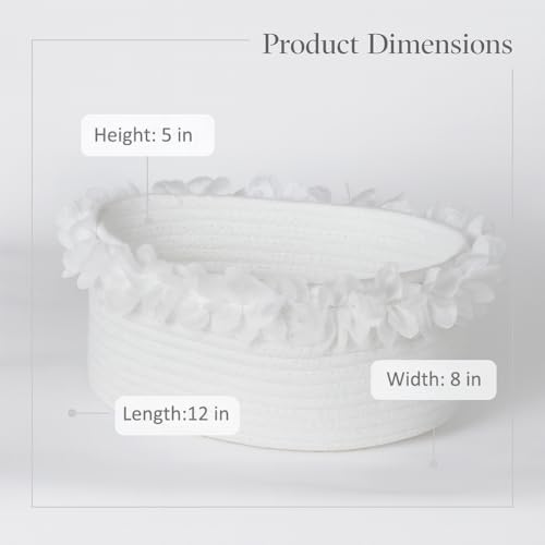 White Cotton Rope Gift Basket - Image 5