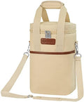 opux Insulated Wine Cooler Bag, Leakproof 4 Bottle Wine Tote Carrier by OPUX