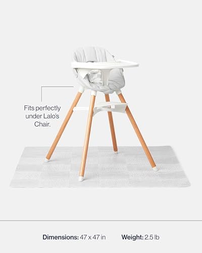 Lalo Splat Mat, Double-Sided Wipeable Baby High Chair Mat - Image 3