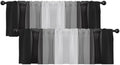 Emvency Valances for Windows, 2 Pack, 52x12 Inch, Geometric Modern by Emvency