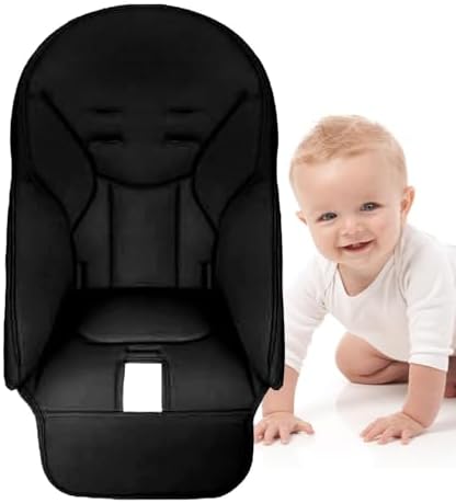 Baby High Chair Cover, PU Leather, Soft Padding, Highchair Seat Cushion - Image 2