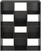 Whitmor 12 Cube Bookcase, 4 Tier Stackable MDF Bookself, Open Storage Display - Image 6