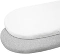 Gllquen Baby Organic Cotton Bassinet Sheets 2-Pack Grey by GLLQUENBABY