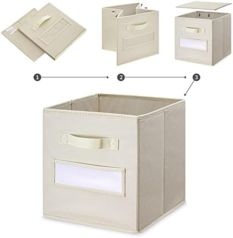 11 Inch Storage Cube, Storage bin Foldable Fabric Cube Storage Bins - Image 4