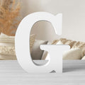 8 Inch White Wood Letters Unfinished Wood Letters by ZARUATU