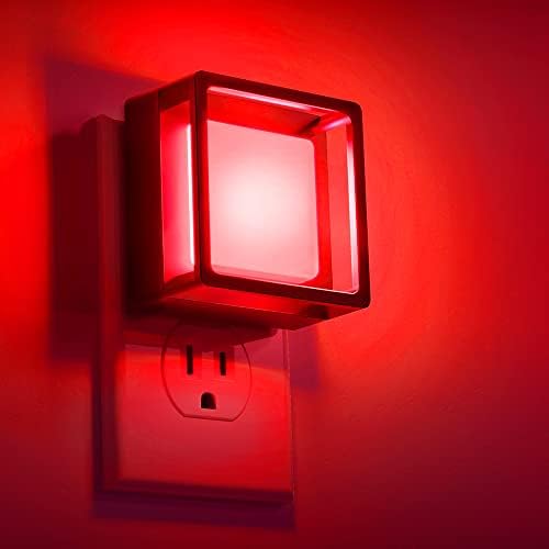 DORESshop Red Night Light, Night Lights Plug Into Wall, Light Sensor by DORESshop