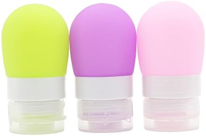 Mziart Portable Soft Silicone Travel Bottles Travel Containers by Mziart
