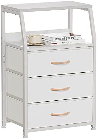 Furnulem White Night Stand by Furnulem