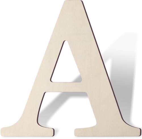 Wooden Letters 12 Inch Large Paintable Wood Letters A by Unknown