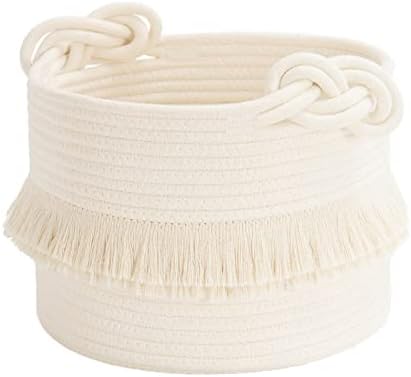 CherryNow Small Woven Rope Baby Basket by CherryNow