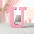 6 Inch Pink Wood Letters Unfinished Wood Letters by ZARUATU