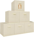 STORAGE MANIAC Storage Cubes, 13 Inch 6 Pack Collapsible Fabric Shelf Bins by STORAGEMANIAC