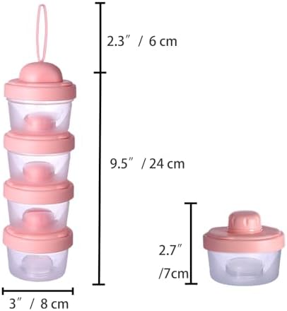 4 Layers Baby Milk Powder Formula Dispenser on The go, Baby Formula Containers - Image 7