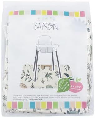 BapronBaby Foliage Dinos Waterproof Splash Mat Catch All Floor Cover - Image 6