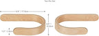 2 x Waveply Wood Curtain Holdbacks Plywood Drapery U Shaped Hook Tiebacks - Image 2
