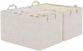StorageWorks Closet Storage Bins, Khaki and Beige Stripes by StorageWorks