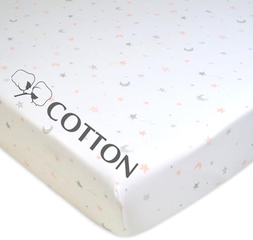 American Baby Company Cotton Fitted Crib Sheet 52x28" - Image 2