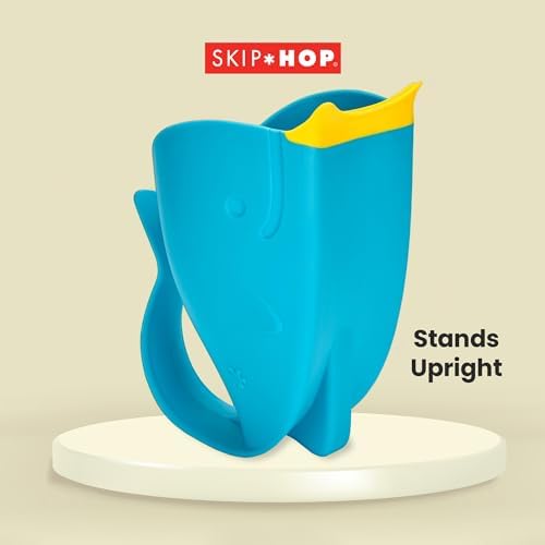 Skip Hop Baby Bath Rinse Cup, Moby Tear-Free Waterfall Rinser, Universal Fit - Image 4
